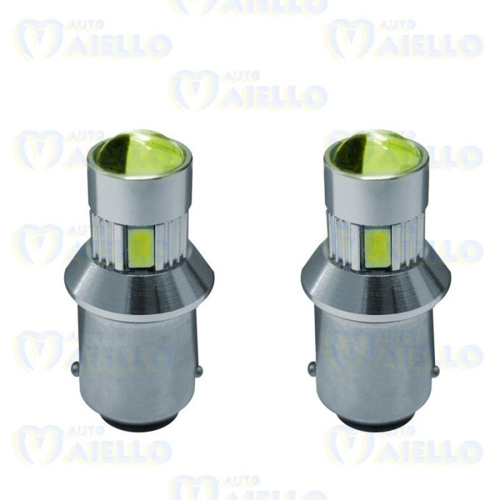 BA15S CANBUS NO POLARITY 6 LED BIANCHI