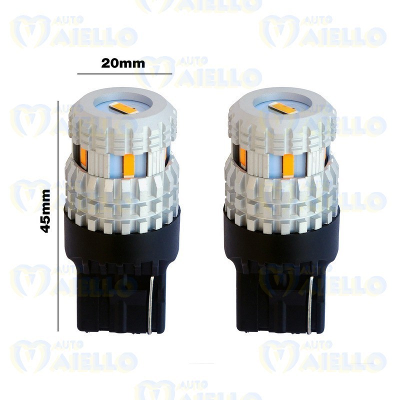 T20 CANBUS NO POLARITY 6 LED CSP1860 ARANCIO