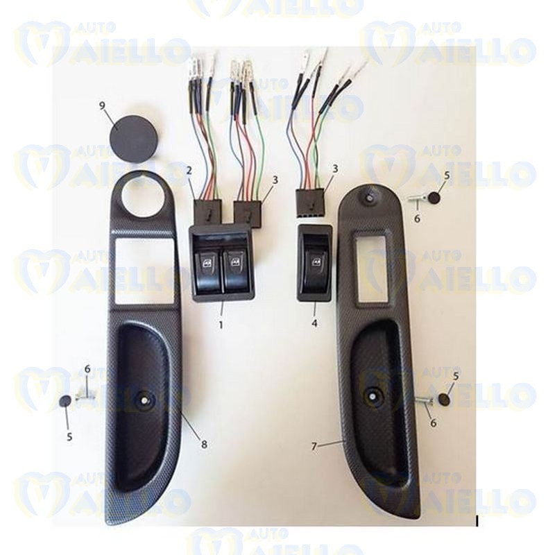 Pulsante interruttore alzavetri sinistro Casalini m12