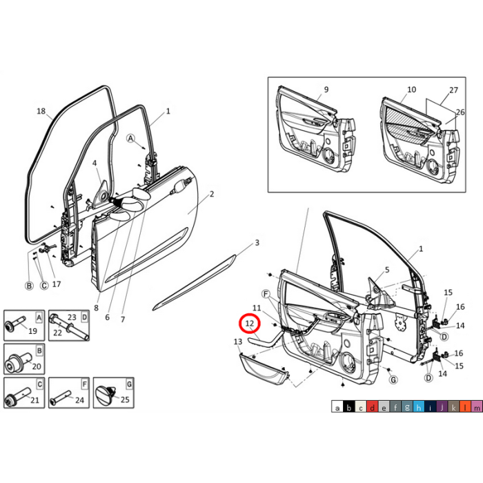 FINIZIONE MANIGLIA TIRAGGIO PORTA SX LIGIER JS50