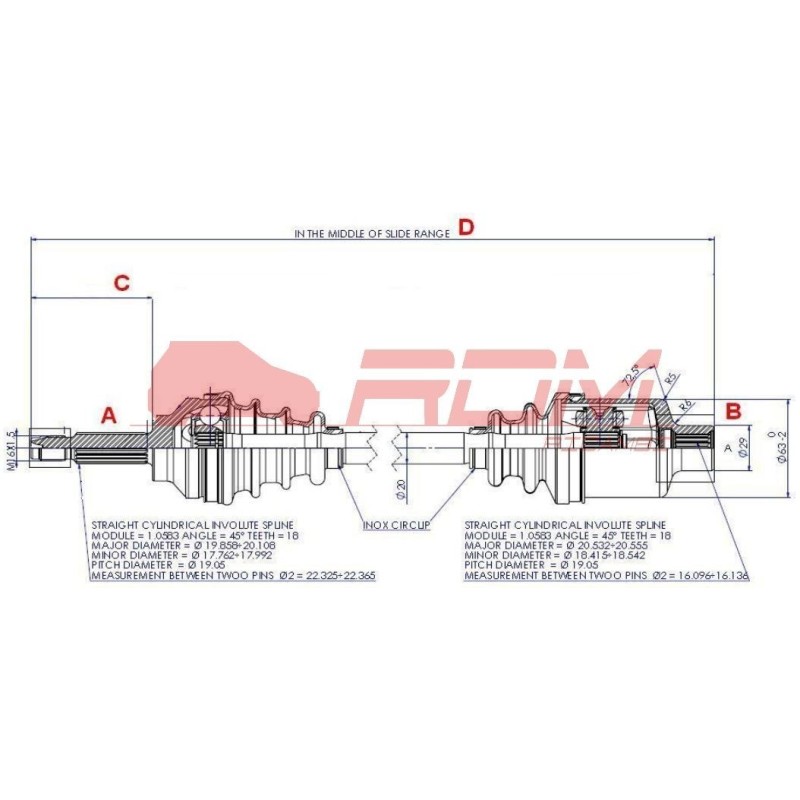 SEMIASSE ANTERIORE DESTRO LIGIER JS50 JS50L F2 F3 256 JS56