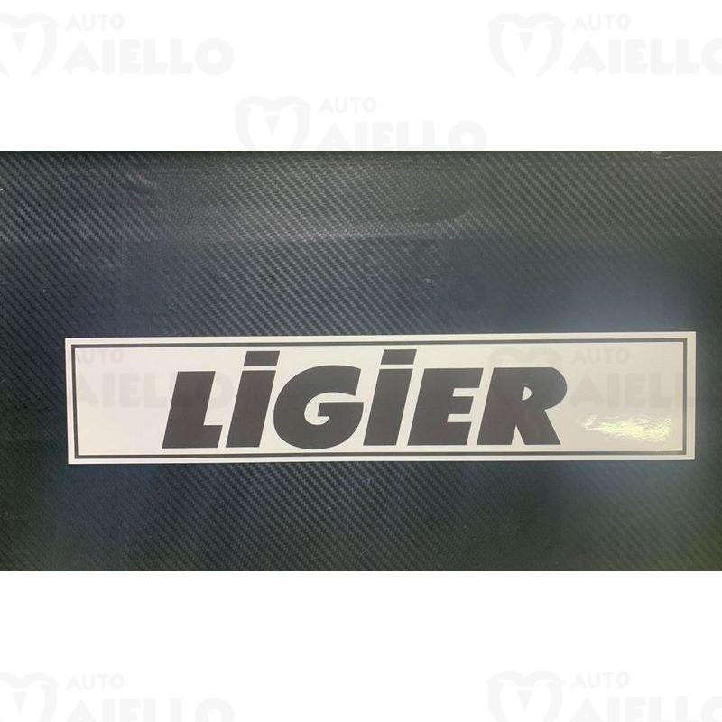 Adesivo bianco paraurti e portellone Ligier JS50 Microcar