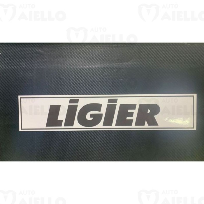 Adesivo bianco paraurti e portellone Ligier JS50 Microcar