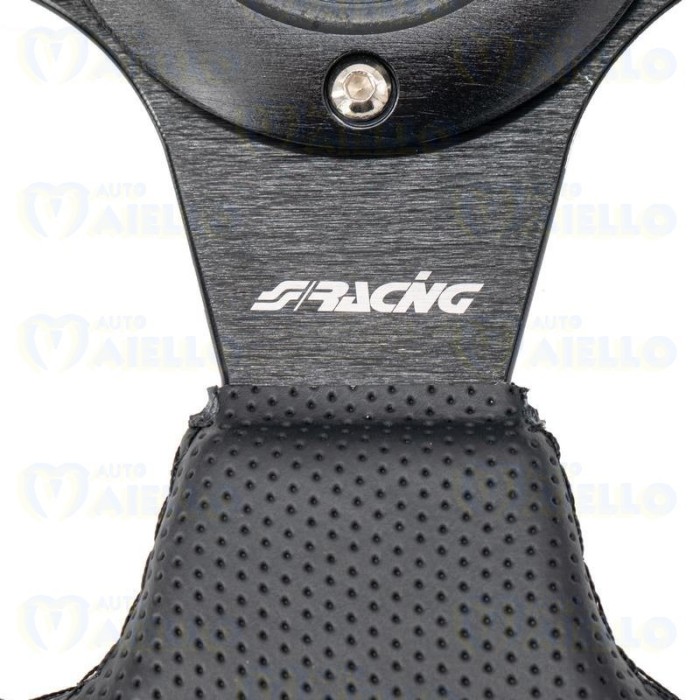 VOLANTE X2 POLY PELLE NERO SPORTIVO AUTO MICROCAR MINICAR 330MM