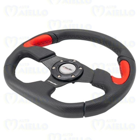 Volante X2 Poly Pelle rosso SPORTIVO MICROCAR MINICAR 330MM