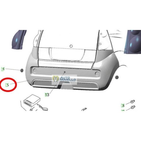 PARAURTI POSTERIORE CASALINI M14