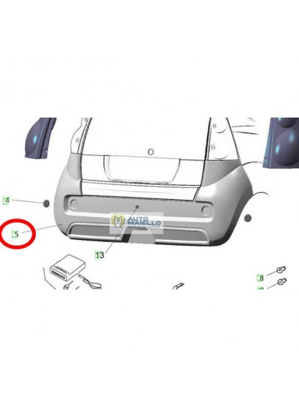 PARAURTI POSTERIORE CASALINI M14