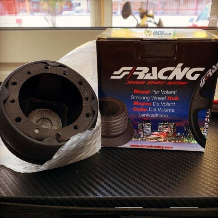 Mozzo per adattare il volante sportivo minicar aixam chatenet ligier 