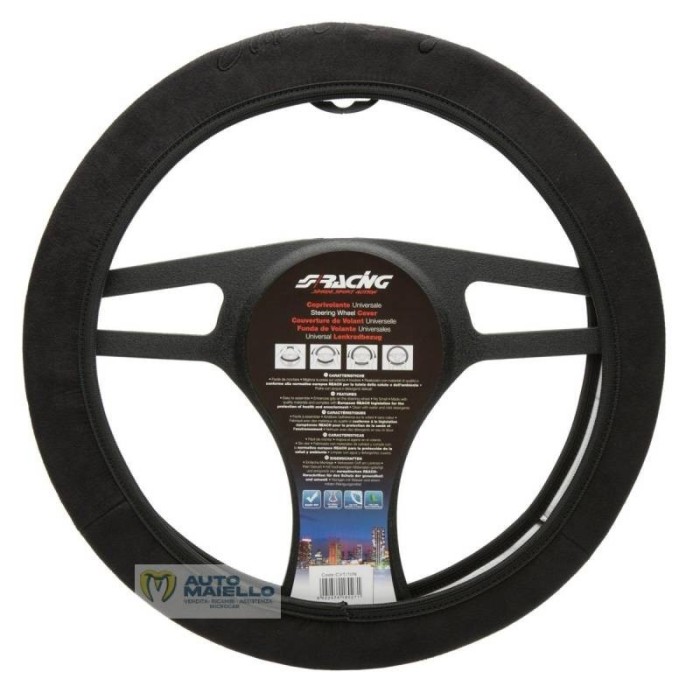 Coprivolante Black Face supersottile 35 38 cm adat. microcar