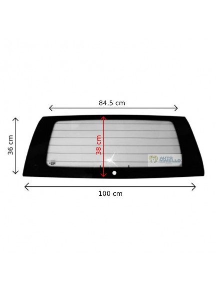 107429 Lunotto vetro cristallo posteriore termico colorato Jdm Abaca