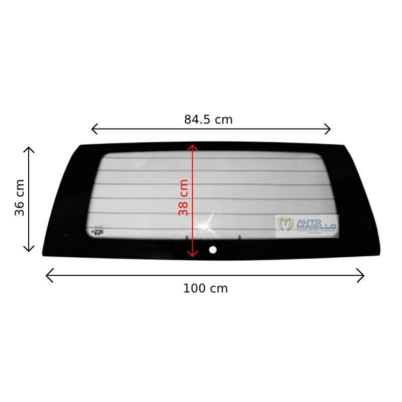 107429 Lunotto vetro cristallo posteriore termico colorato Jdm Abaca