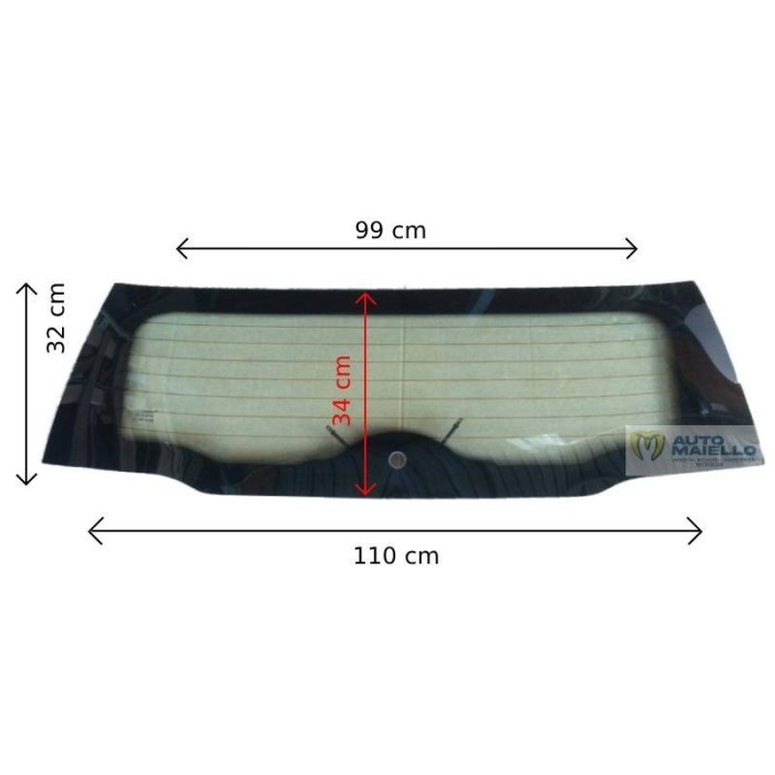 1402162 Lunotto vetro posteriore termico Ligier js50