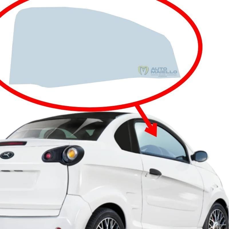 CRISTALLO SCENDENTE COLORATO PORTA DESTRA MICROCAR F8 COUPE'