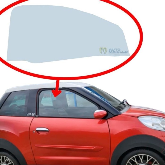 1005928 Vetro porta destra colorato Microcar MGO