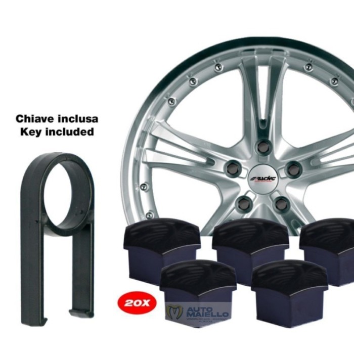 COPRIBBULONI CHIAVE 19MM BLACK