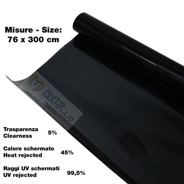 PELLICOLA VETRI BLACK 76X300 CM