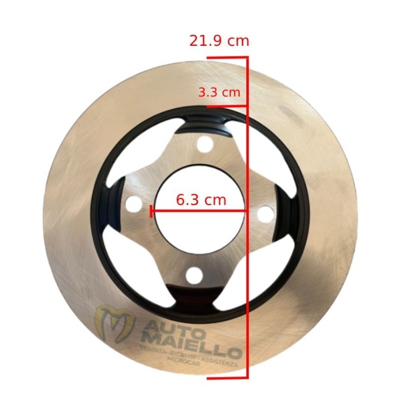 DISCO FRENO ANTERIORE D.220mm MICROCAR M.GO M8 LIGIER IXO JS50