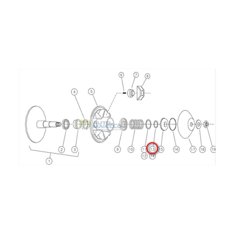 RONDELLA RASAMENTO 0,050 VARIATORE AIXAM 2