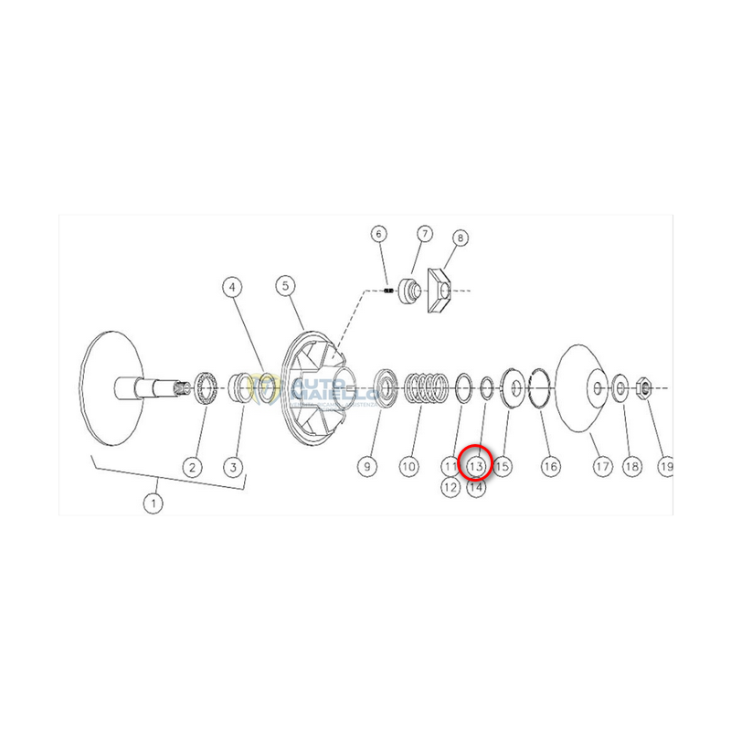RONDELLA RASAMENTO 0,050 VARIATORE AIXAM