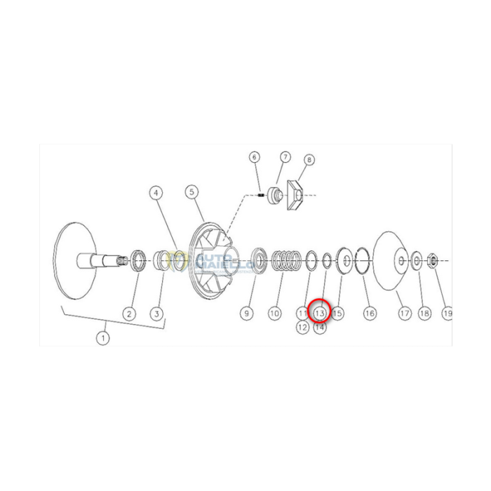 RONDELLA RASAMENTO 0,050 VARIATORE AIXAM