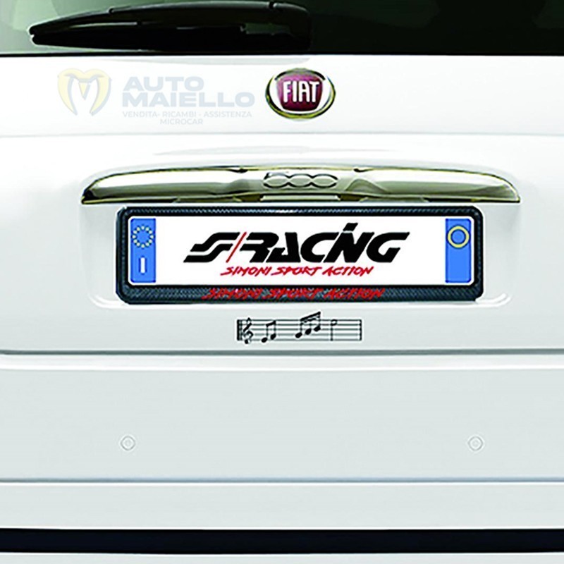 ADESIVO PRESPAZIATO NOTE RIGO MUSICALE CHIAVE DI VIOLINO