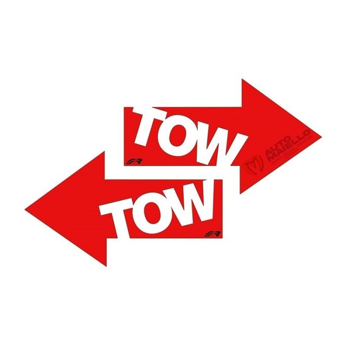 ADESIVO PRESPAZIATO ROSSO TOW 146X92 MM