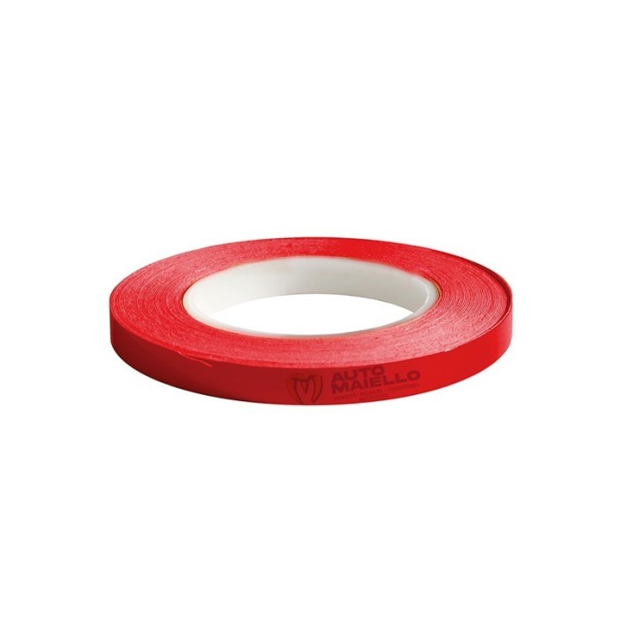 STRISCIA ADESIVA ROSSO STIRATO FLUORESCENTE