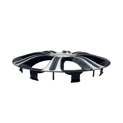 COPRICERCHIO 16" NASCAR SILVER BLACK 2