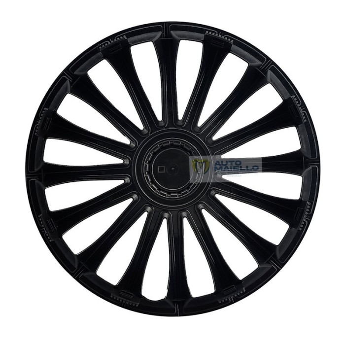 COPRICERCHI 15" AUSTIN SILVER BLACK