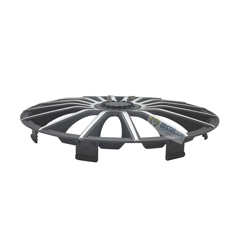 COPRICERCHI 15" AUSTIN SILVER BLACK