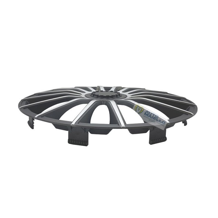 COPRICERCHI 15" AUSTIN SILVER BLACK