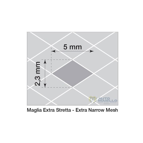 GRIGLIA ALLUMINIO NERO 125X20 CM MAGLIA EXTRA STERTTA 2