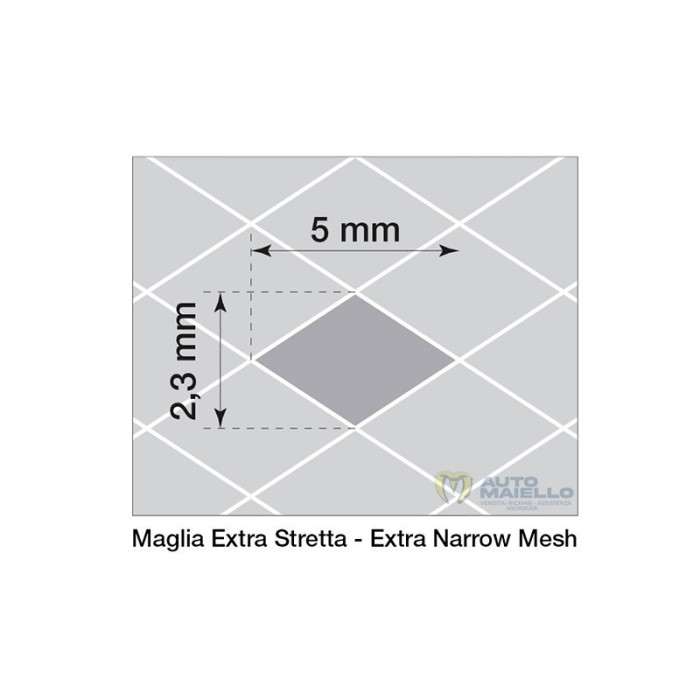 GRIGLIA ALLUMINIO NERO 125X20 CM MAGLIA EXTRA STERTTA