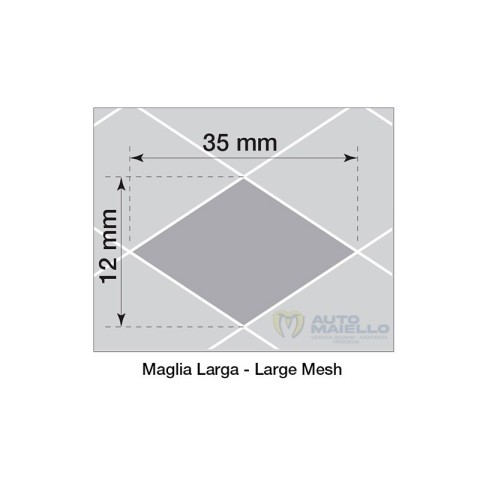 GRIGLIA ALLUMINIO 100X30 CM MAGLIA LARGA 2