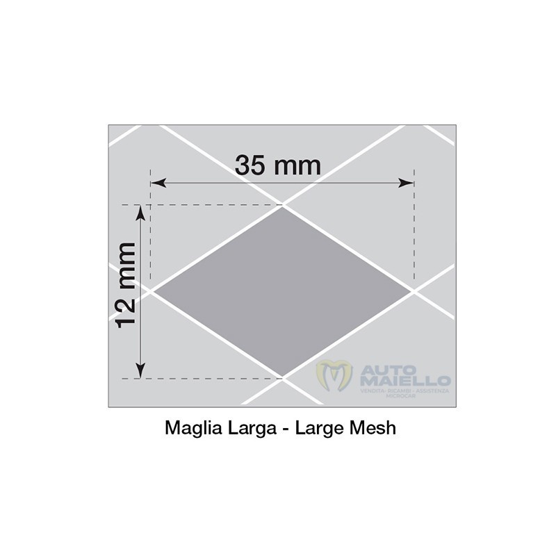 GRIGLIA ALLUMINIO 100X30 CM MAGLIA LARGA