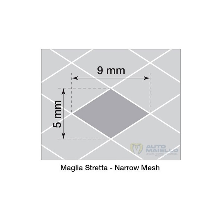 GRIGLIA ALLUMINIO NERO 100X30 CM MAGLIA STRETTA