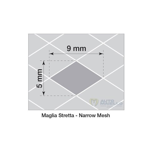 GRIGLIA ALLUMINIO NERO 125X20 MAGLIA STERTTA 2