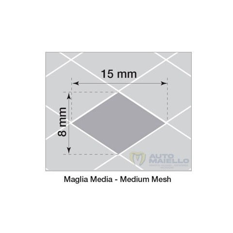 GRIGLIA ALLUMINIO NERO 125X30 CM MAGLIA MEDIA 2