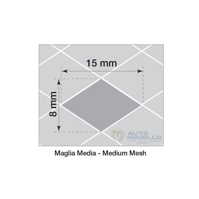 GRIGLIA ALLUMINIO NERO 125X30 CM MAGLIA MEDIA