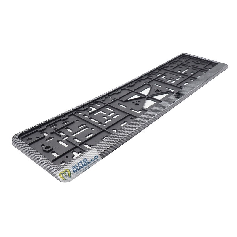 PORTATARGA POSTERIORE CARBON LOOK