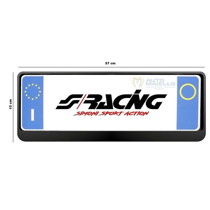 PORTATARGA ANTERIORE NERO