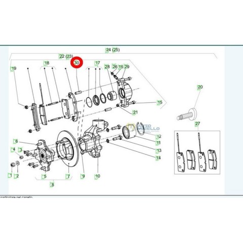 Boccola pinza freno ant casalini
