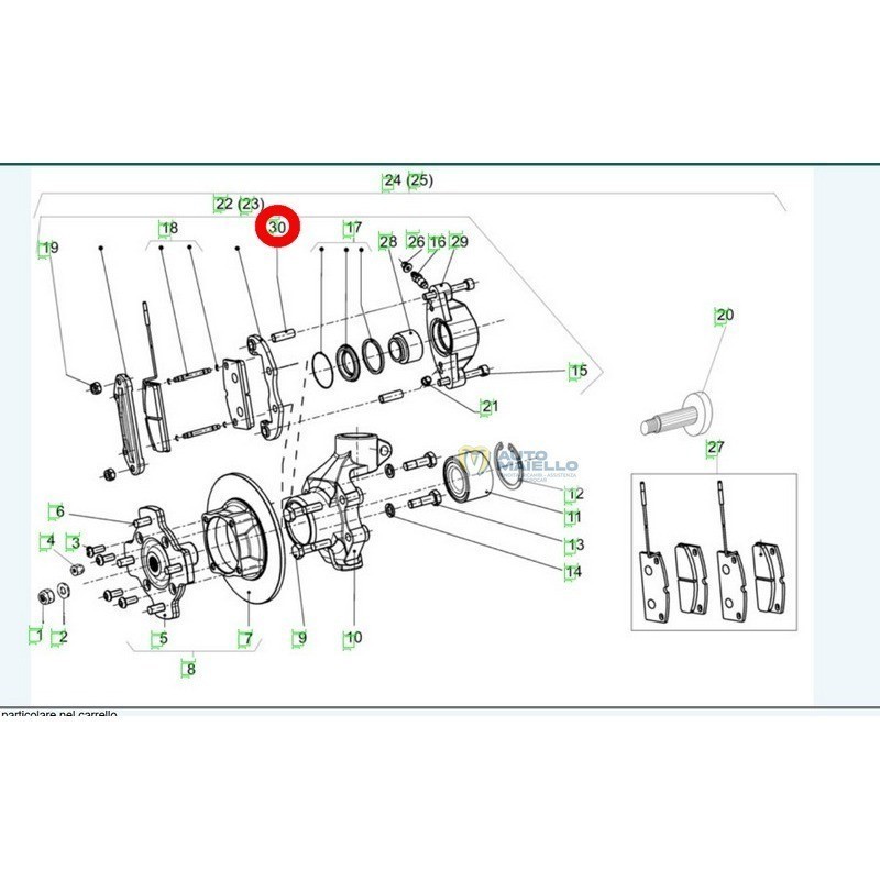 Boccola pinza freno ant casalini