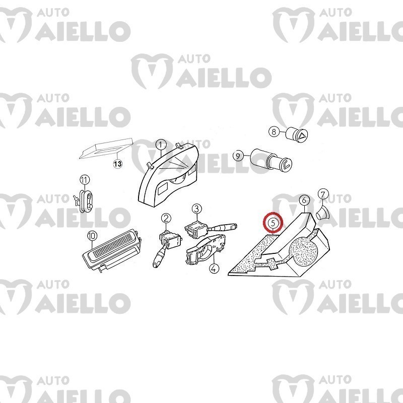 8AA120 COPERCHIO STERZO INFERIORE AIXAM A.721 741 751 CITY SCOUTY MULTITRUCK