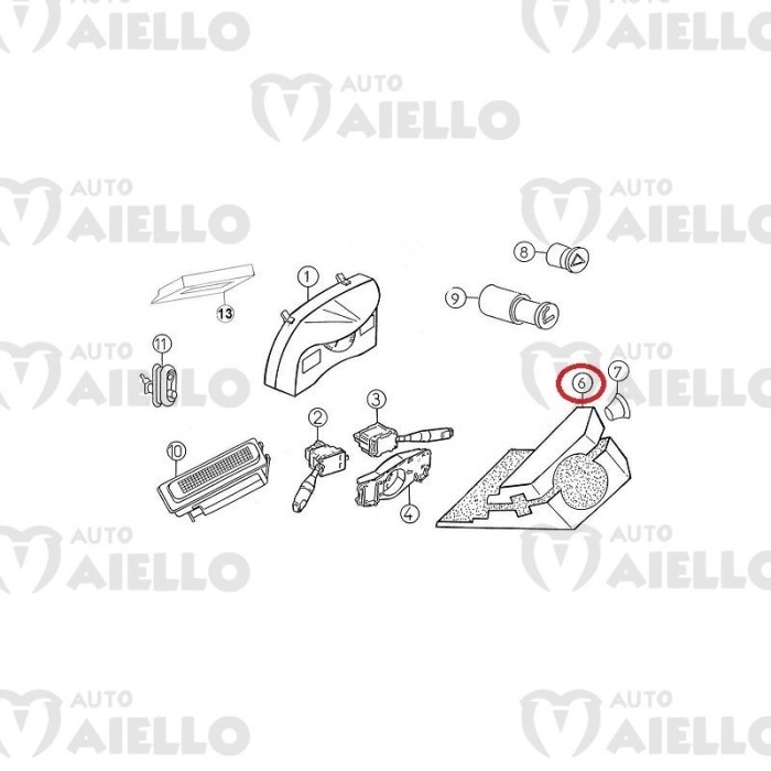 COPERCHIO STERZO SUPERIORE AIXAM A.721 741 751 CITY SCOUTY MULTITRUCK