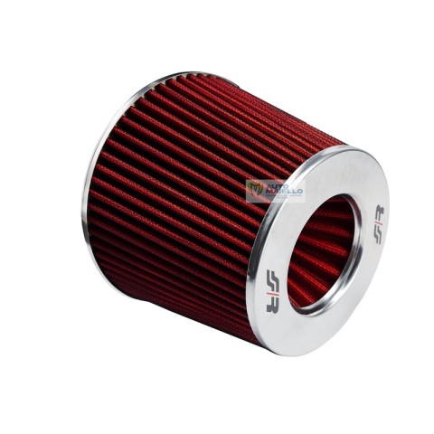 Filtro sportivo tuning Aixam Microcar biconico elicoidale cotone rosso 2