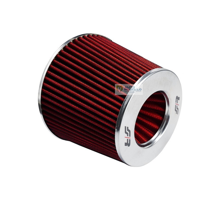 Filtro sportivo tuning Aixam Microcar biconico elicoidale cotone rosso