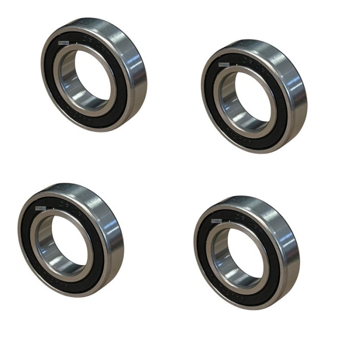 6005 KIT 4 CUSCINETTI RUOTE POSTERIORI 25X47X12 AIXAM BELLIER CASALINI CHATENET GRECAV JDM TASSO