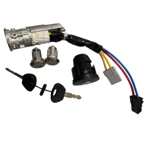 1405961 1002108 Blocchetto accensione + nottolini + tappo gasolio ligier js50