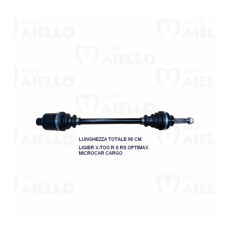 0141070 SEMIASSE ANTERIORE SINISTRO LIGIER X-TOO R S RS OPTIMAX MICROCAR CARGO